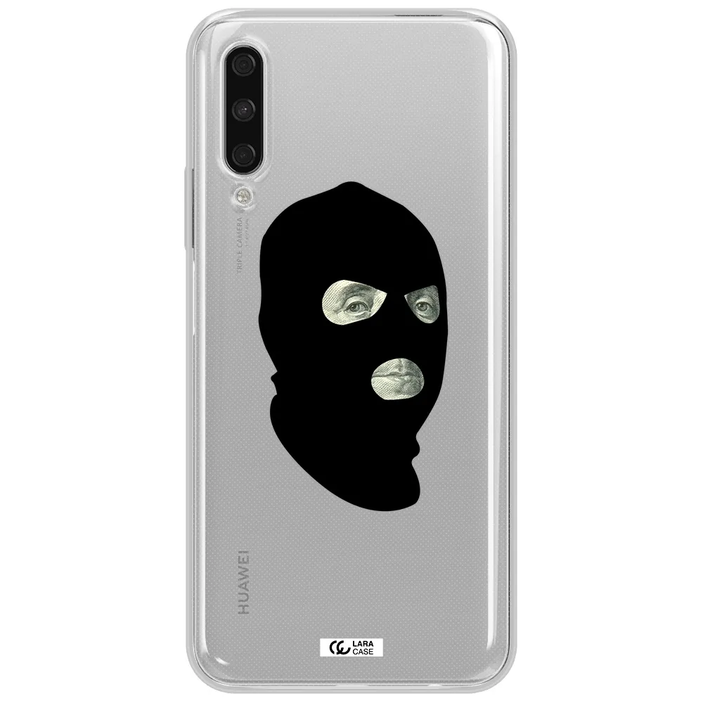 A Person Wearing A Mask Huawei Y9S Clear Tpu Case