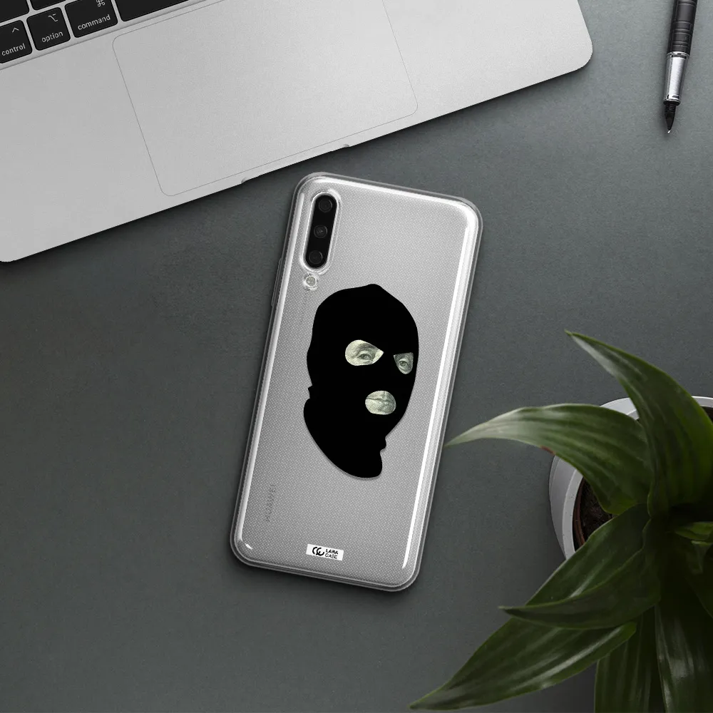 A Person Wearing A Mask Huawei Y9S Clear Tpu Case