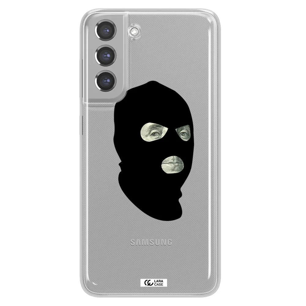 a person wearing a mask Samsung A21 Fe Clear TPU Case