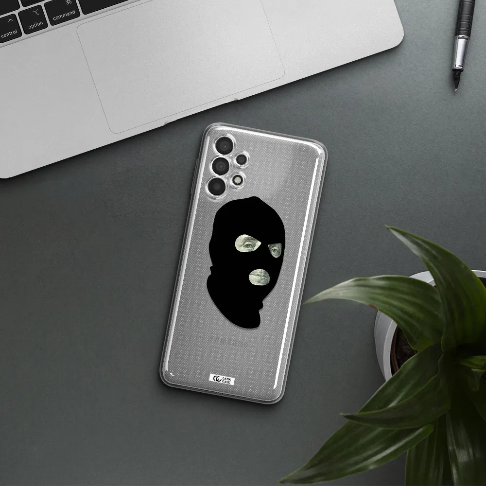 A Person Wearing A Mask Samsung A32 4G Clear Tpu Case