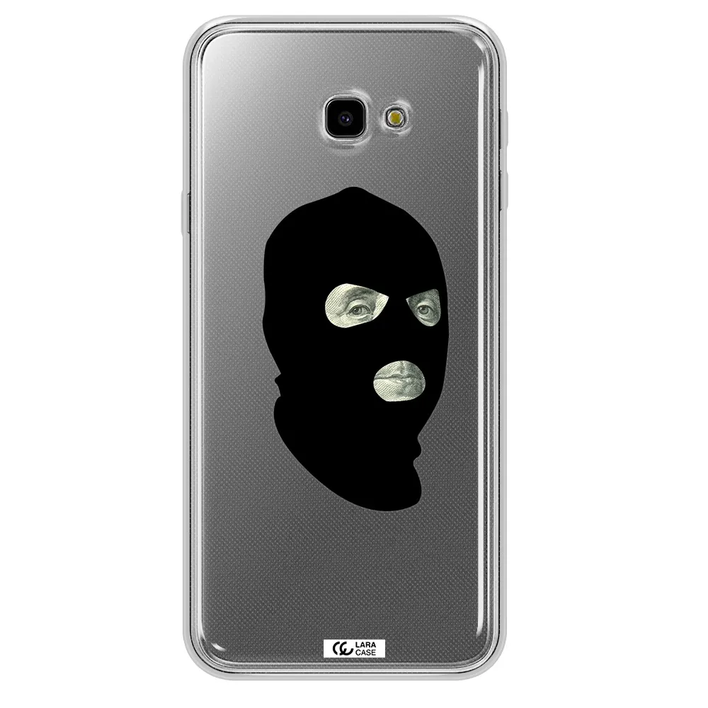 a person wearing a mask Samsung J4 Plus Clear TPU Case
