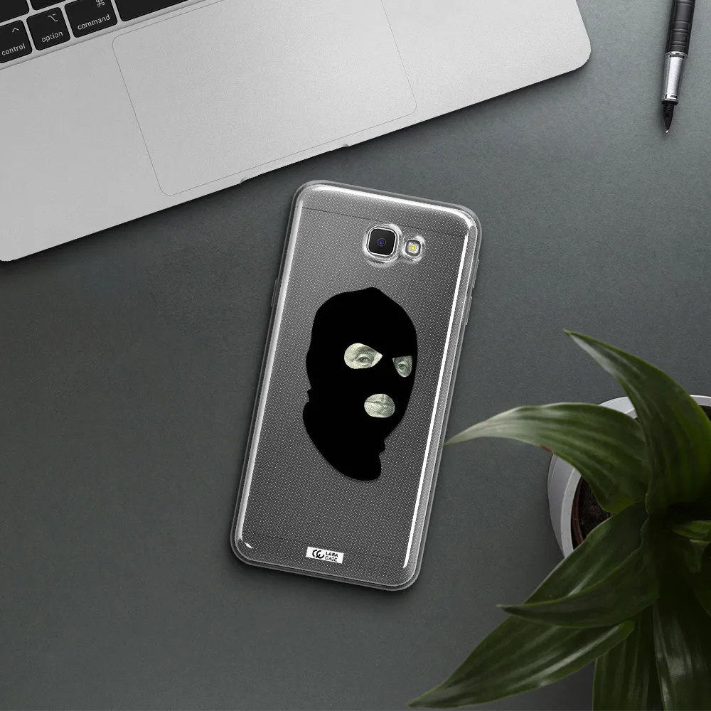 a person wearing a mask Samsung J5 Prime Clear TPU Case