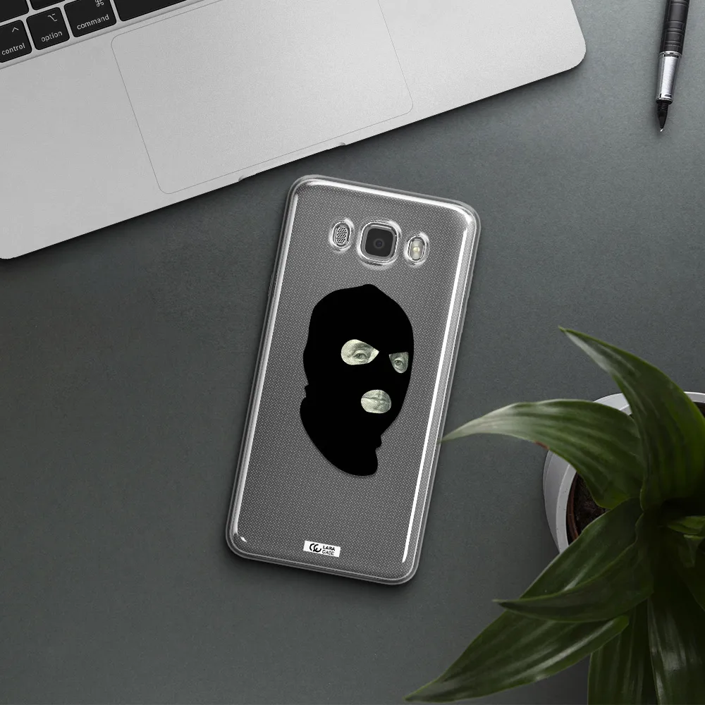 a person wearing a mask Samsung J7 2016 Clear TPU Case