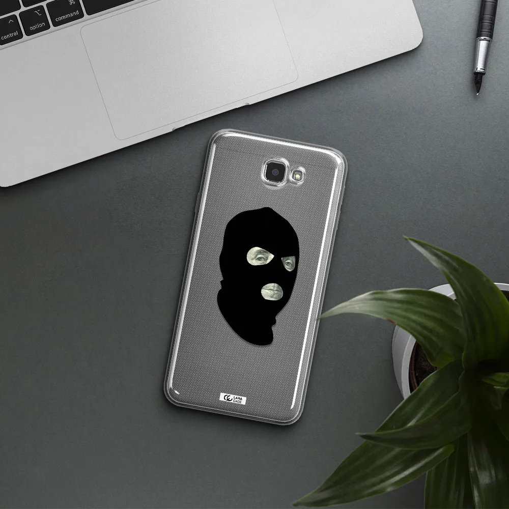 a person wearing a mask Samsung J7 Prim Clear TPU Case