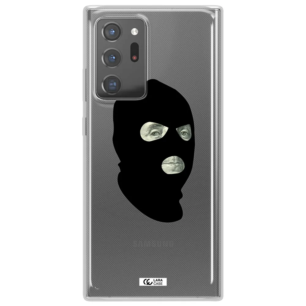 a person wearing a mask Samsung Note 20 Ultra Clear TPU Case
