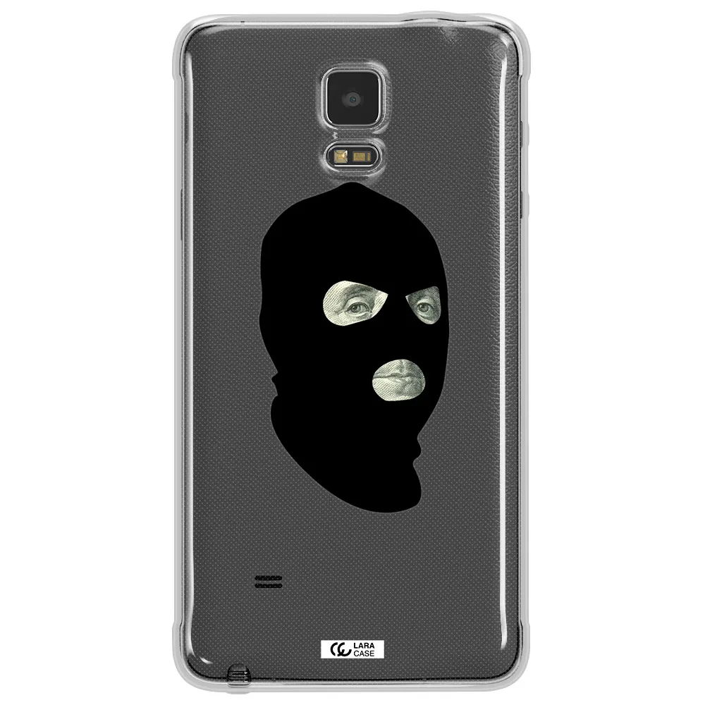 a person wearing a mask Samsung Note 4 Clear TPU Case