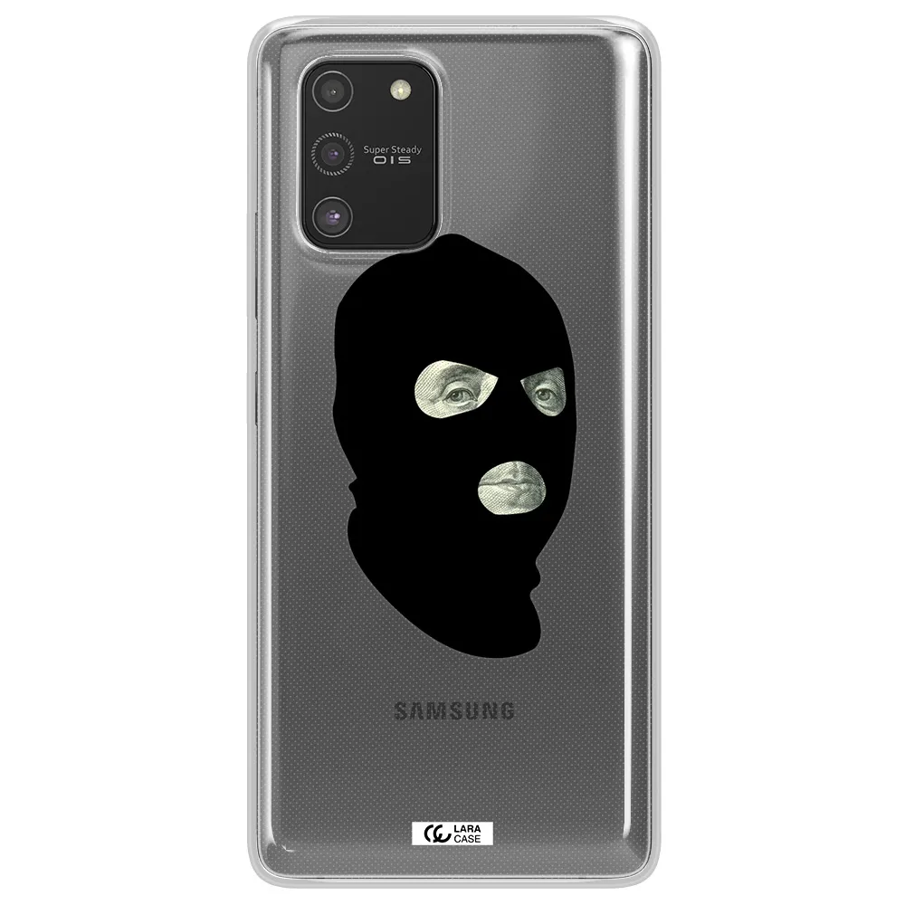 a person wearing a mask Samsung S10 Lite Clear TPU Case