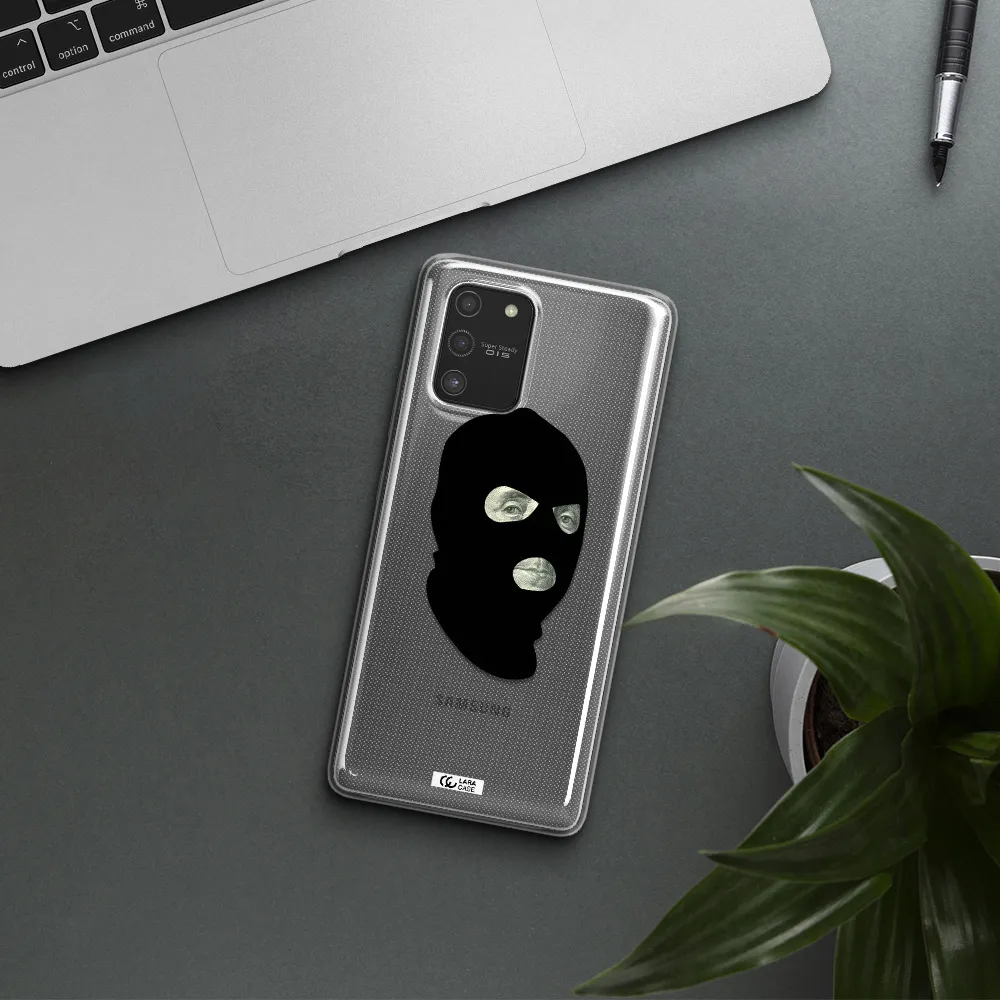 a person wearing a mask Samsung S10 Lite Clear TPU Case