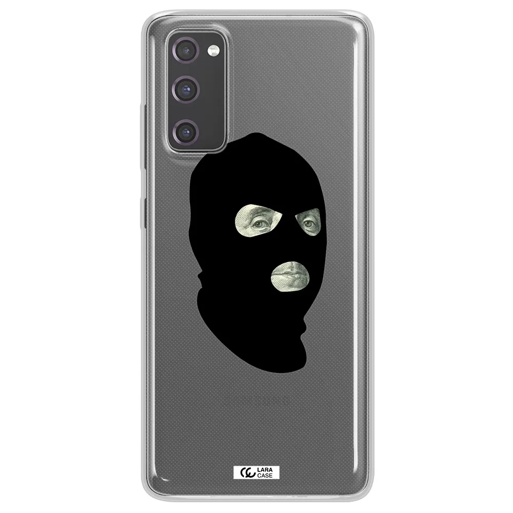 a person wearing a mask Samsung S20 Fe Clear TPU Case
