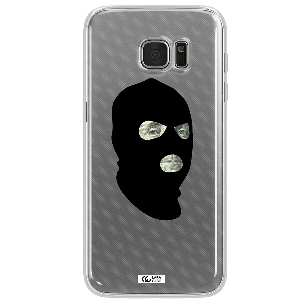 a person wearing a mask Samsung S7 Edge Clear TPU Case