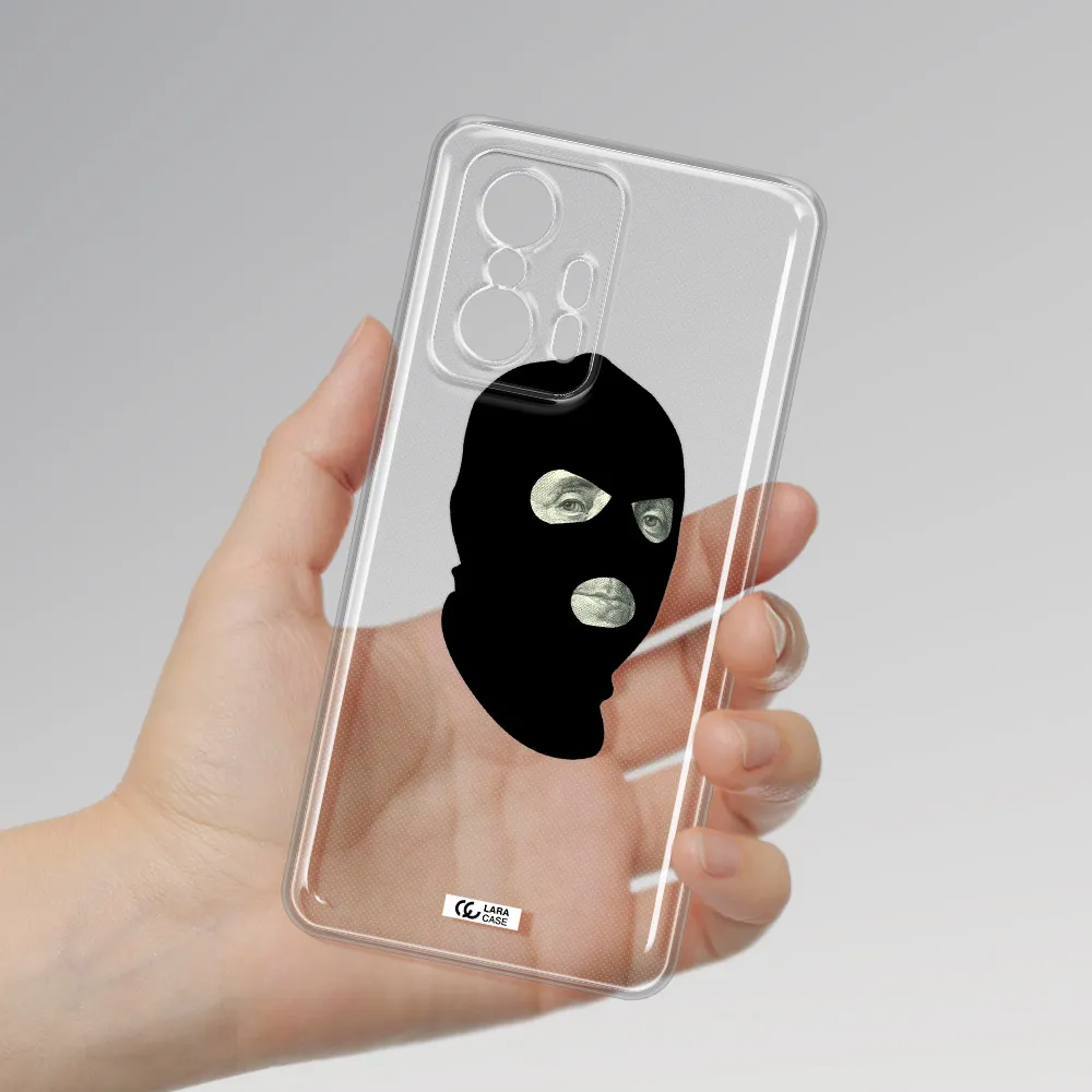 A Person Wearing A Mask Xiaomi 11T Pro Clear Tpu Case