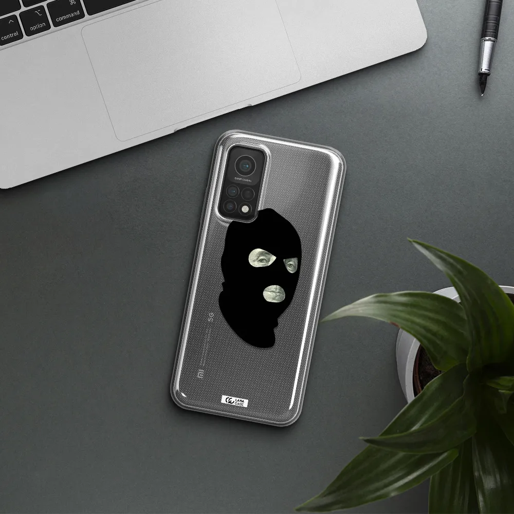 a person wearing a mask Xiaomi Mi 10T Clear TPU Case