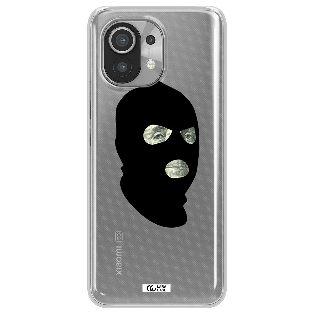 a person wearing a mask Xiaomi Mi 11 Clear TPU Case