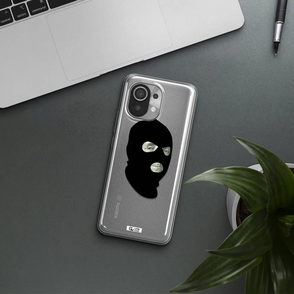 a person wearing a mask Xiaomi Mi 11 Clear TPU Case