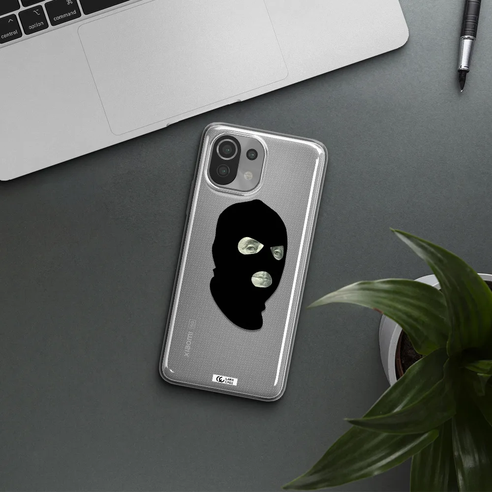 a person wearing a mask Xiaomi Mi 11 Lite Clear TPU Case