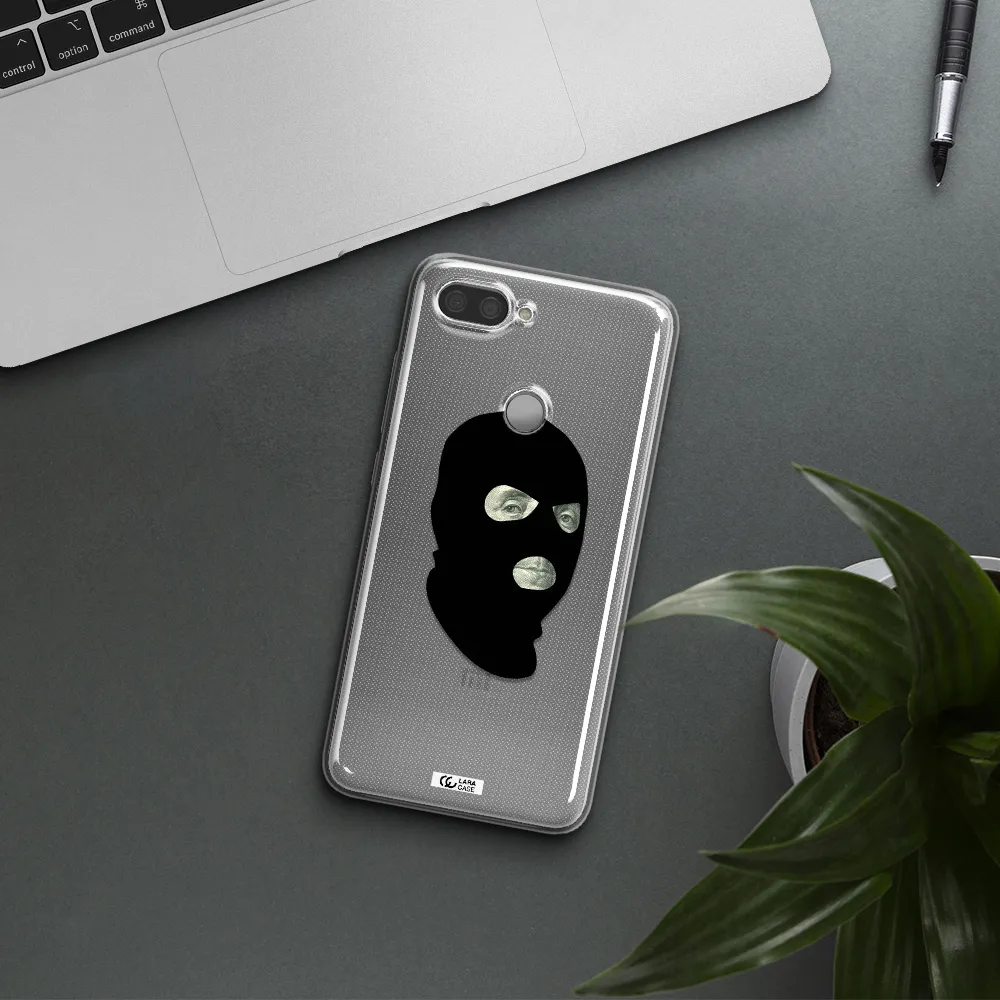 a person wearing a mask Xiaomi Mi 8 Lite Clear TPU Case