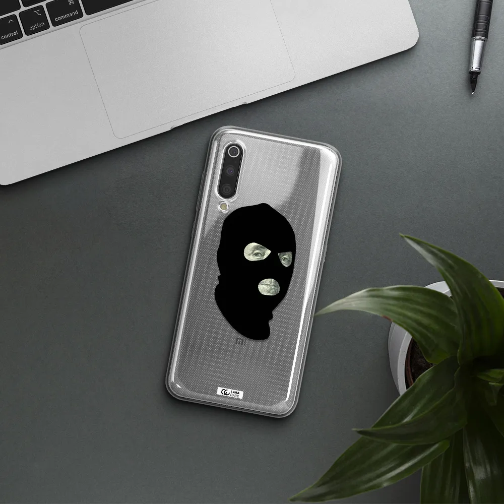 a person wearing a mask Xiaomi Mi 9 Clear TPU Case
