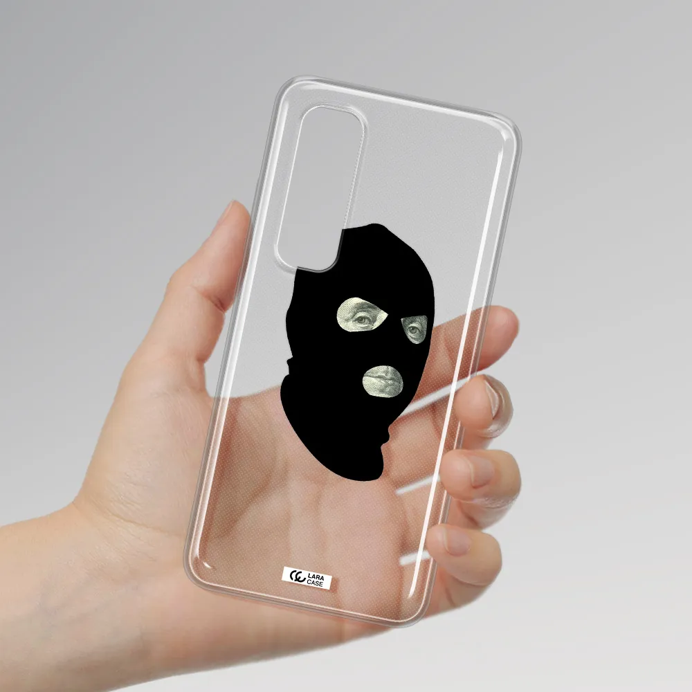 a person wearing a mask Xiaomi Mi Note 10 Lite Clear TPU Case