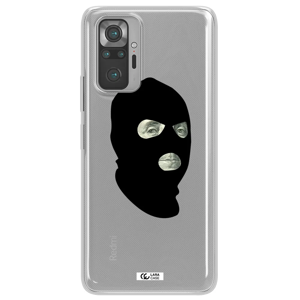 a person wearing a mask Xiaomi Note 10 Pro Clear TPU Case
