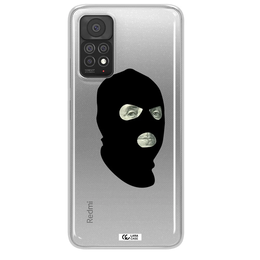 a person wearing a mask Xiaomi Note 11 Pro Clear TPU Case