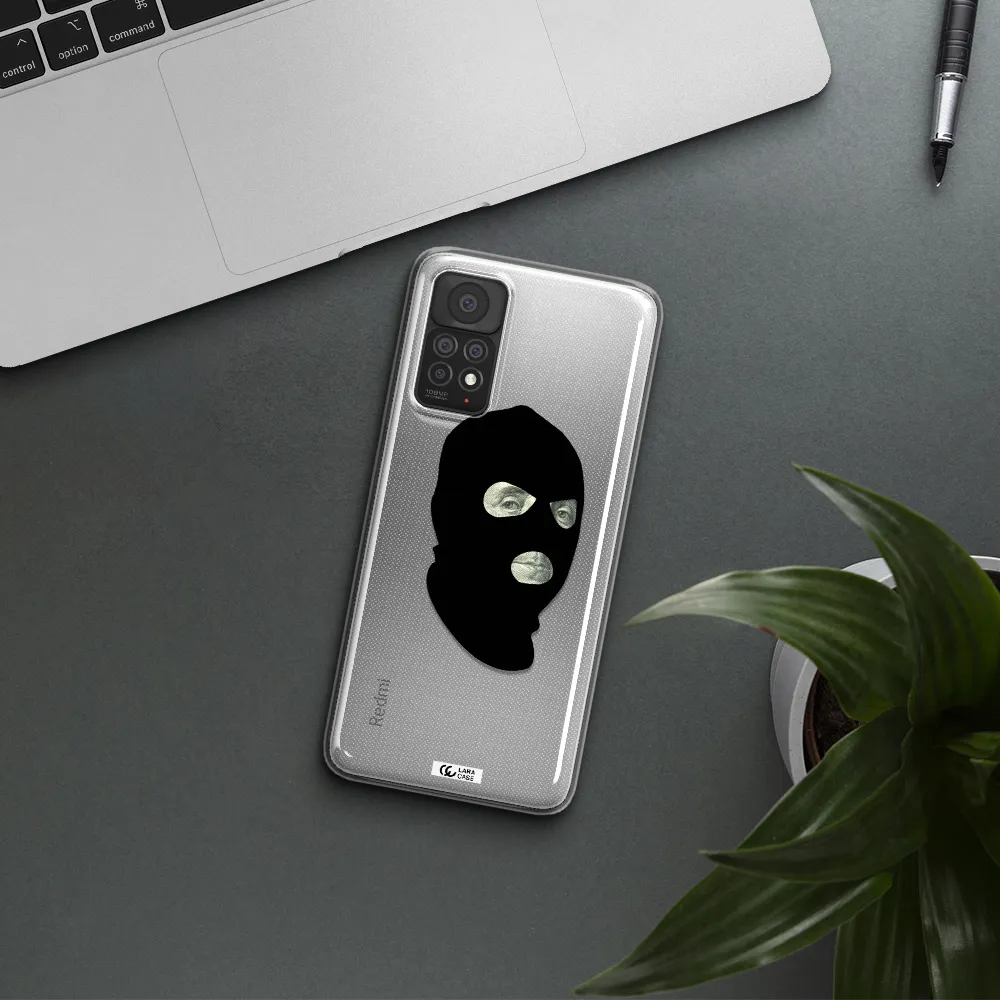 a person wearing a mask Xiaomi Note 11 Pro Clear TPU Case