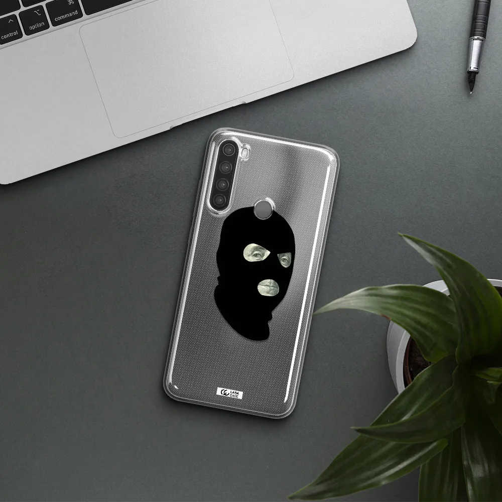 a person wearing a mask Xiaomi Note 8 Clear TPU Case