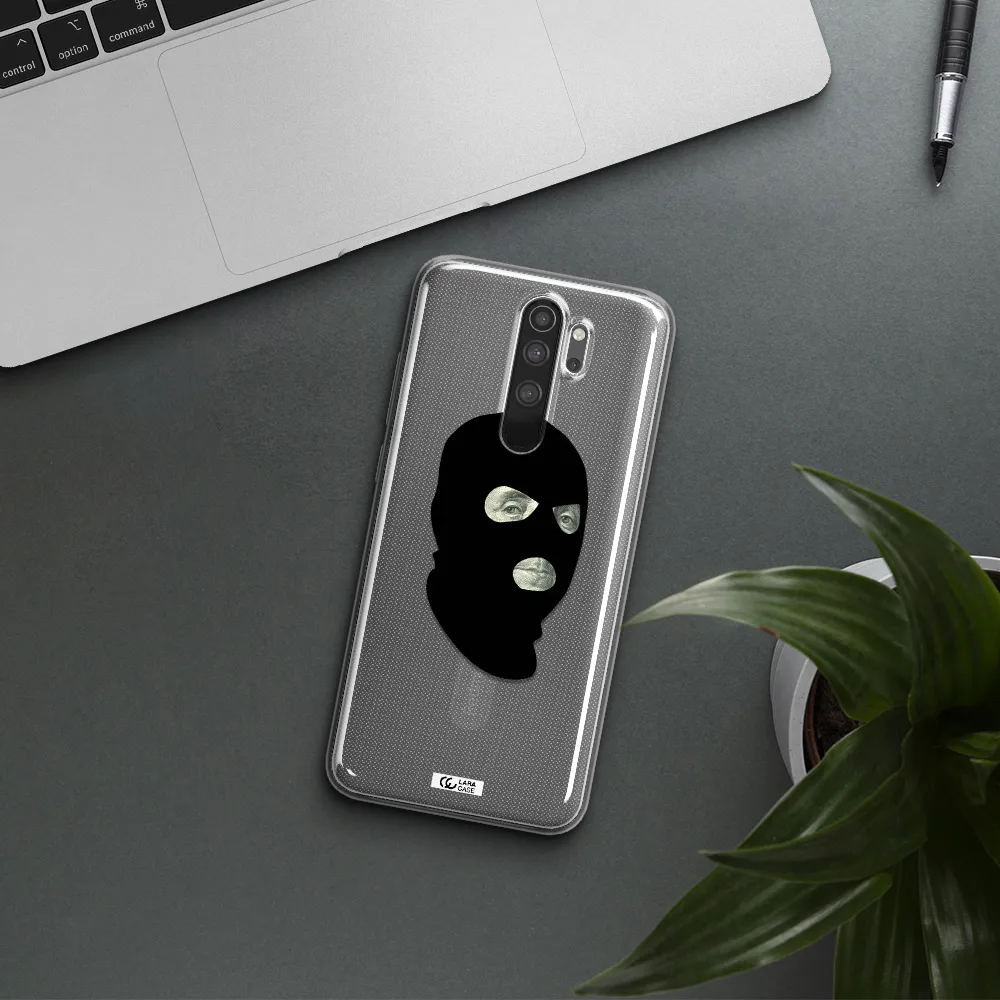 a person wearing a mask Xiaomi Note 8 Pro Clear TPU Case