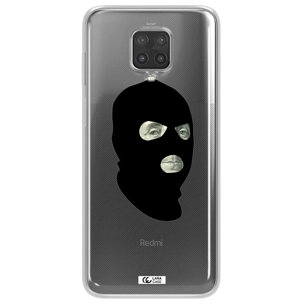 a person wearing a mask Xiaomi Note 9 Pro Clear TPU Case