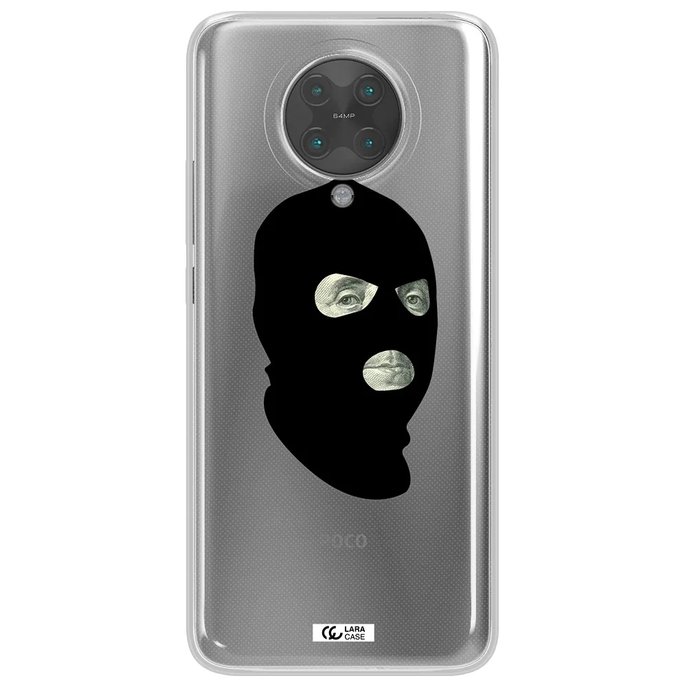 a person wearing a mask Xiaomi Poco F2 Pro Clear TPU Case