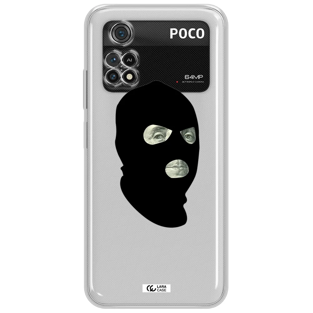 A Person Wearing A Mask Xiaomi Poco M4 Pro 4G Clear Tpu Case
