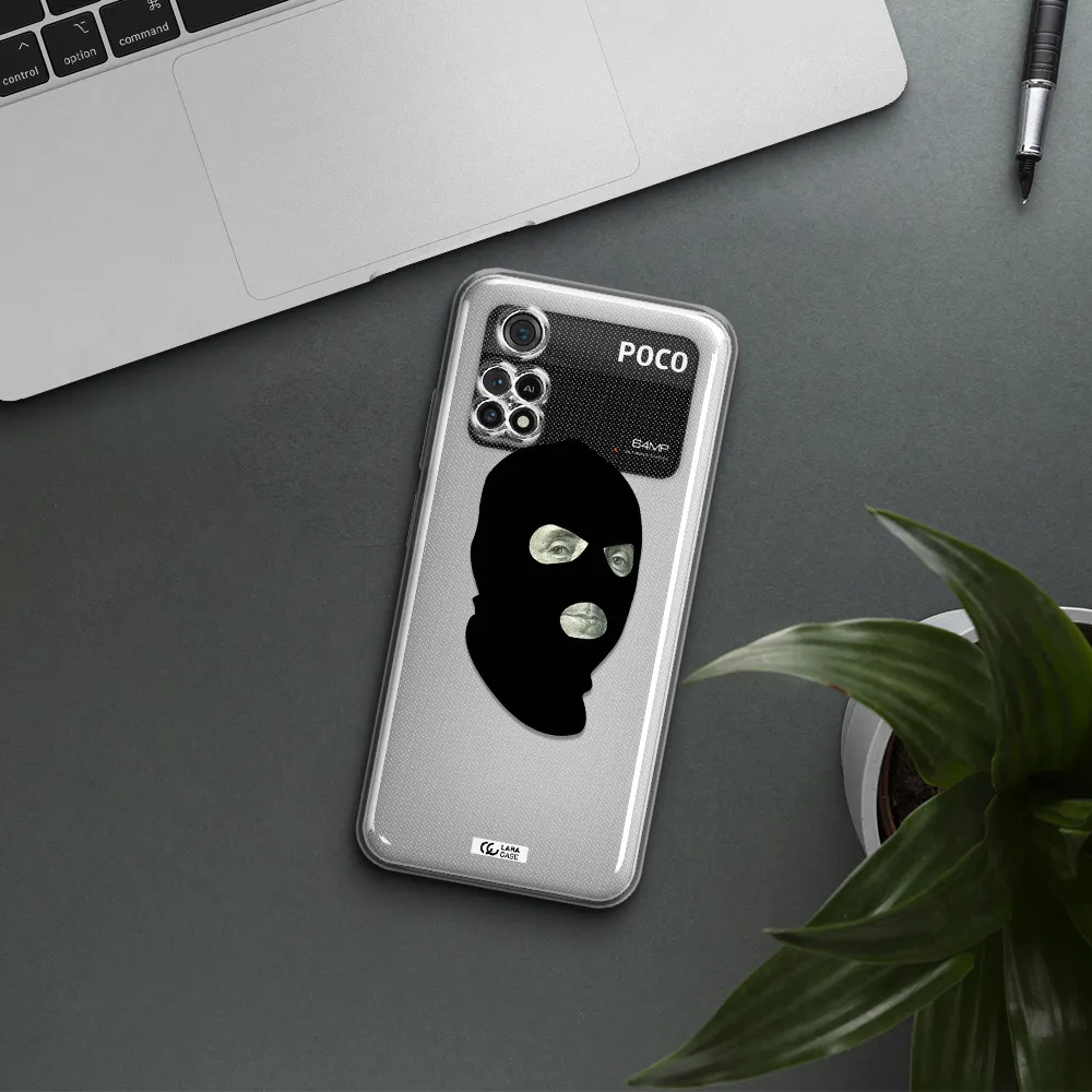 A Person Wearing A Mask Xiaomi Poco M4 Pro 4G Clear Tpu Case