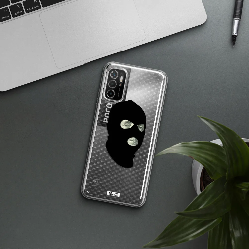 A Person Wearing A Mask Xiaomi Poco M4 Pro 5G Clear Tpu Case