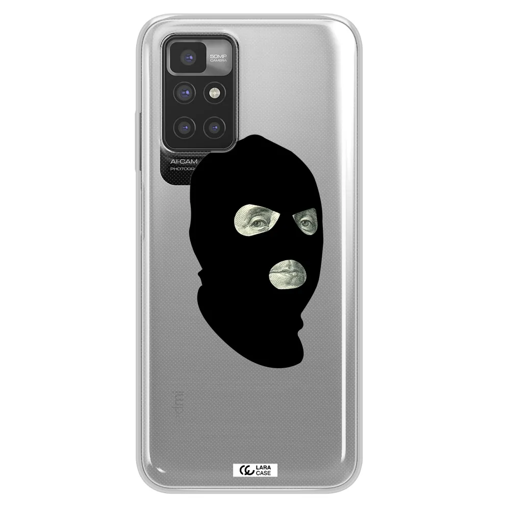 a person wearing a mask Xiaomi Redmi 10 Clear TPU Case