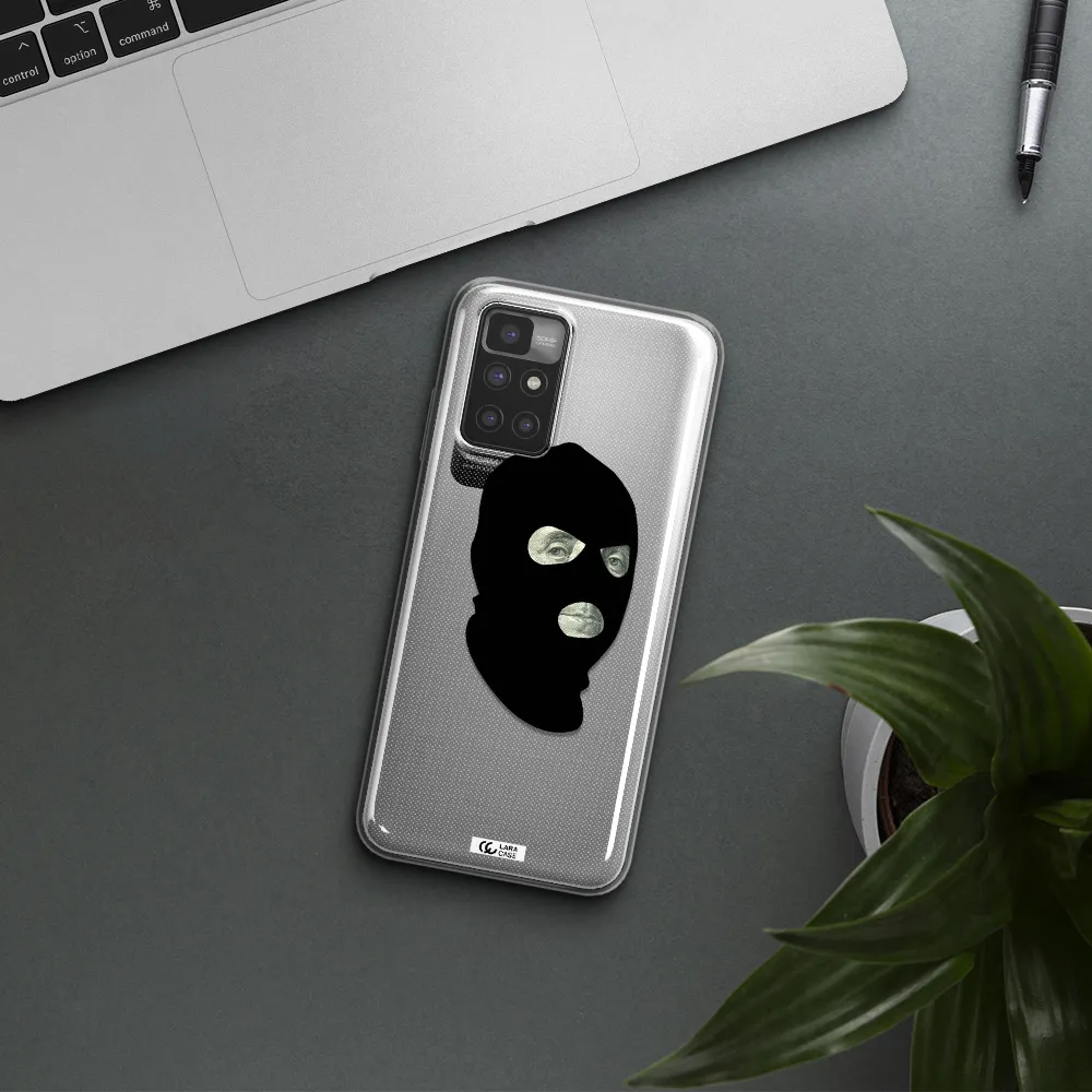 a person wearing a mask Xiaomi Redmi 10 Clear TPU Case