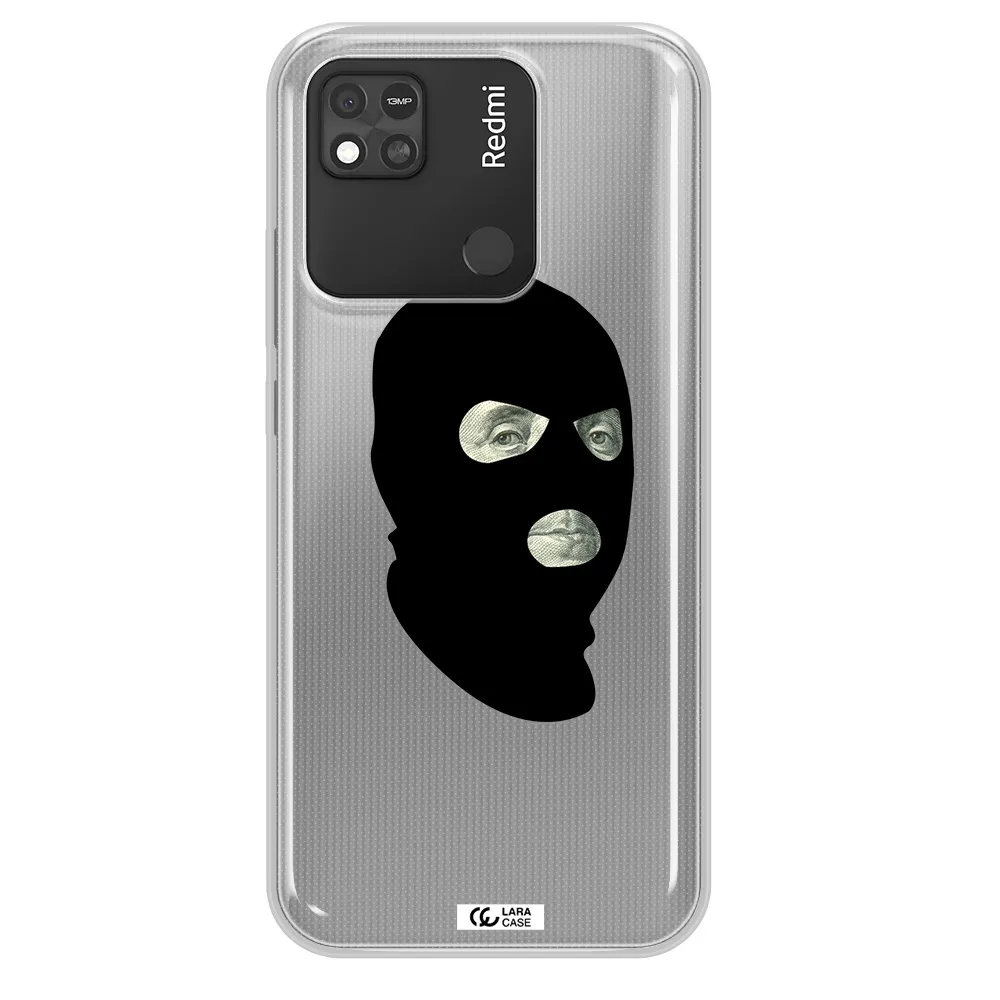 a person wearing a mask Xiaomi Redmi 10A Clear TPU Case