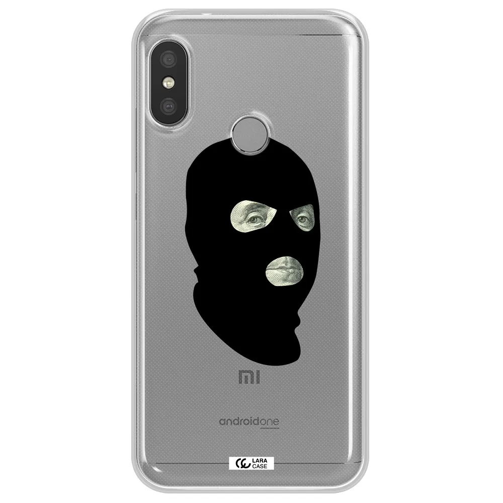 a person wearing a mask Xiaomi Redmi 6 Pro Clear TPU Case
