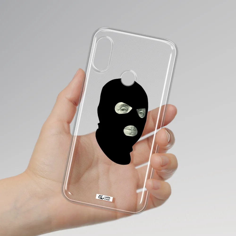 a person wearing a mask Xiaomi Redmi 6 Pro Clear TPU Case