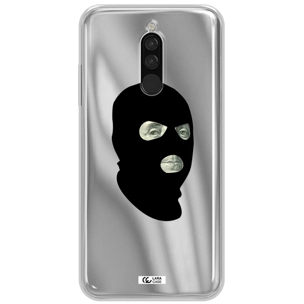 A Person Wearing A Mask Xiaomi Redmi 8 Clear Tpu Case