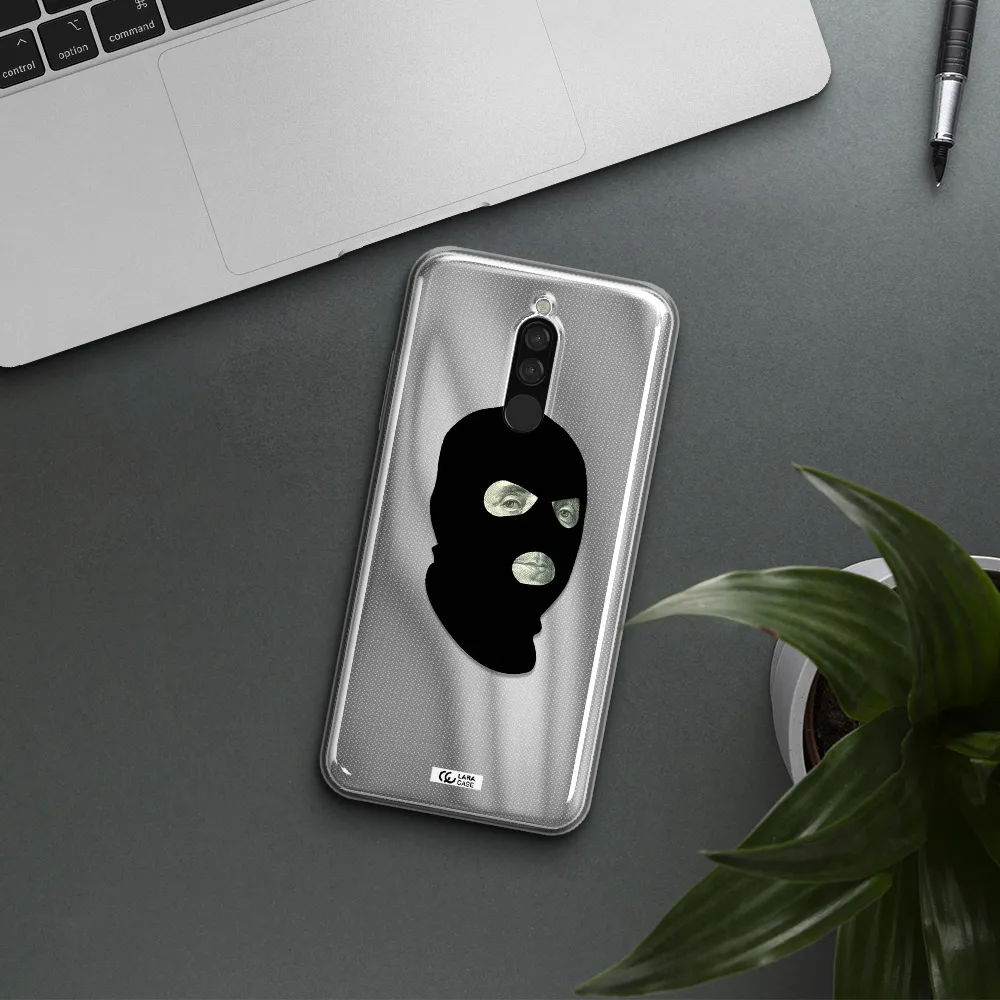 A Person Wearing A Mask Xiaomi Redmi 8 Clear Tpu Case