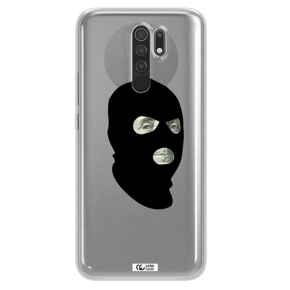 a person wearing a mask Xiaomi Redmi 9 Clear TPU Case