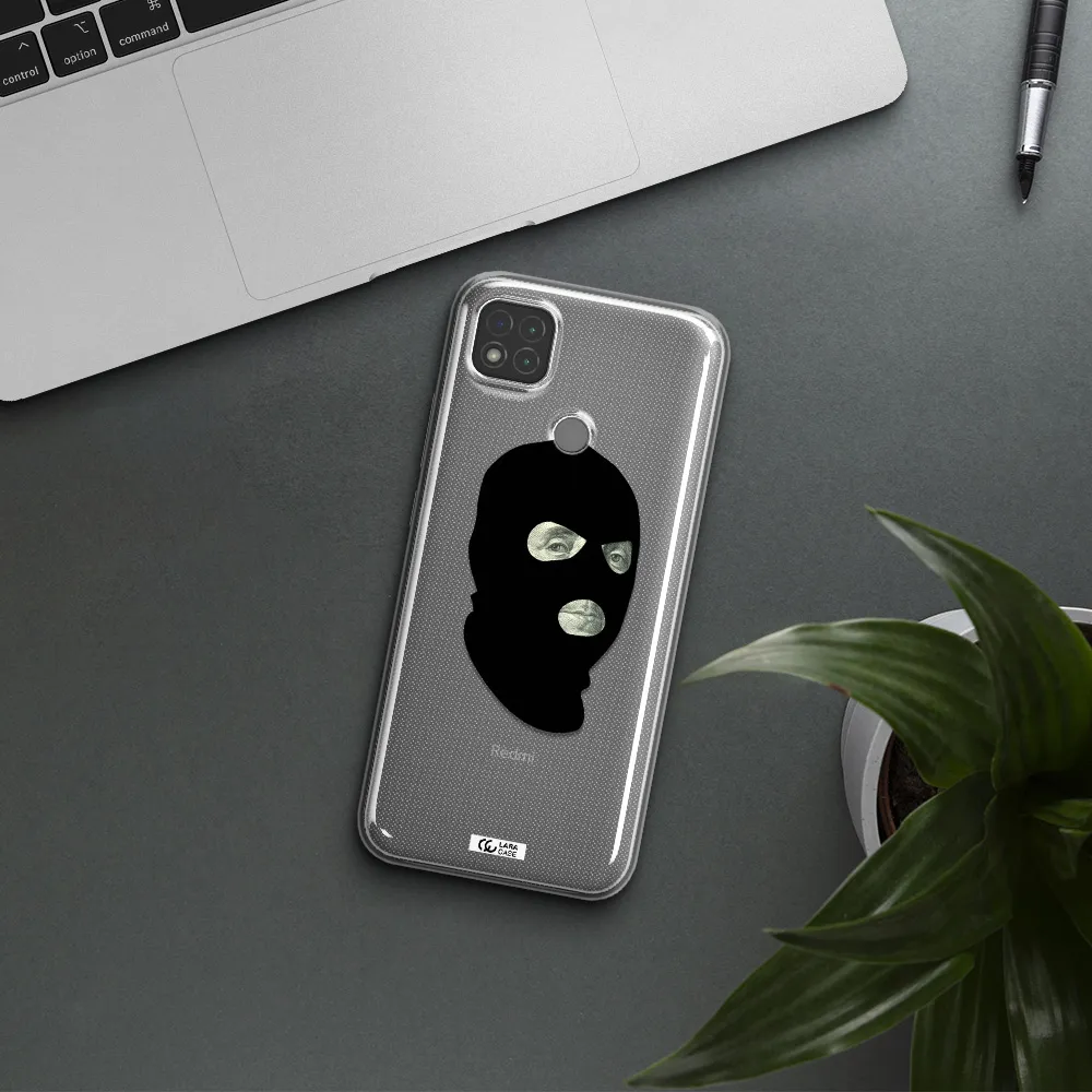 a person wearing a mask Xiaomi Redmi 9C Clear TPU Case