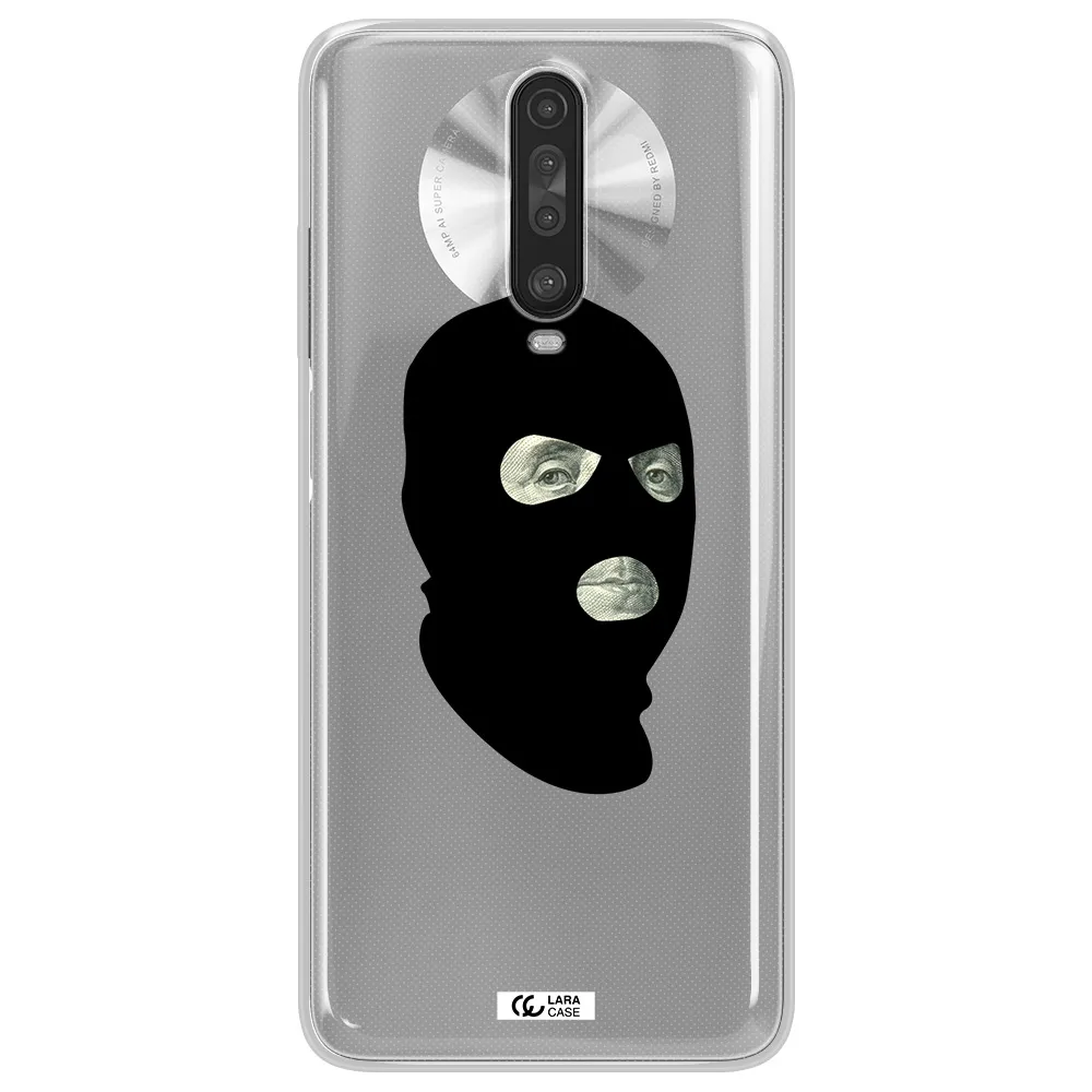 a person wearing a mask Xiaomi Redmi K30 Clear TPU Case