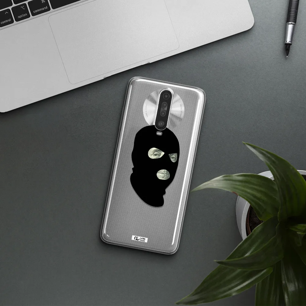a person wearing a mask Xiaomi Redmi K30 Clear TPU Case