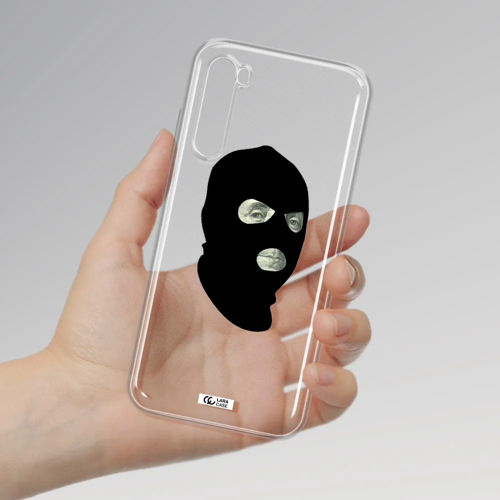 A Person Wearing A Mask Xiaomi Redmi Note 8T Clear Tpu Case
