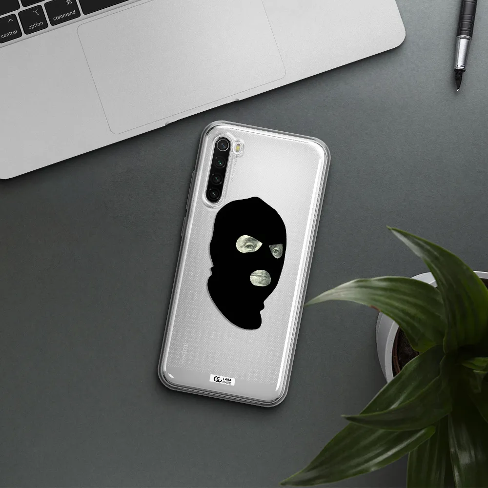 A Person Wearing A Mask Xiaomi Redmi Note 8T Clear Tpu Case