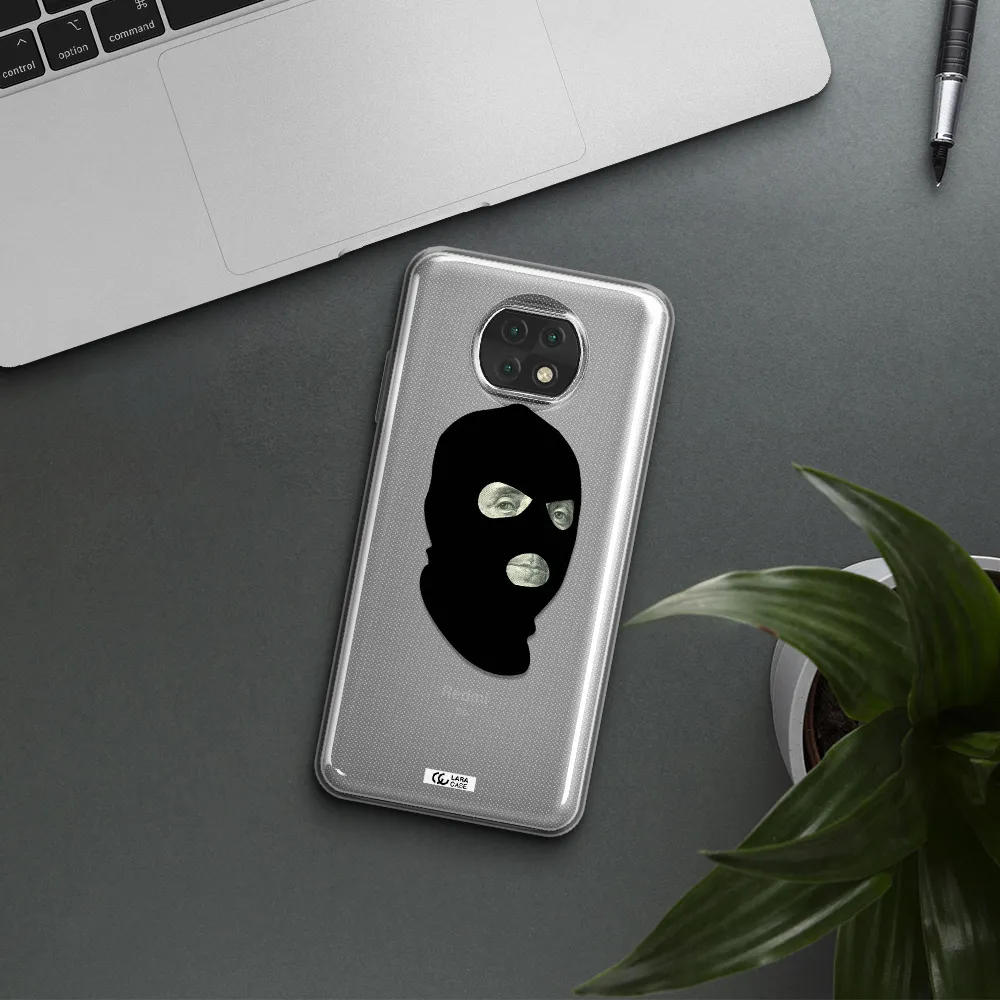 A Person Wearing A Mask Xiaomi Redmi Note 9T Clear Tpu Case