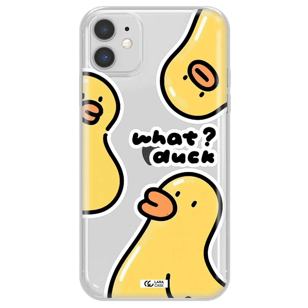 a group of yellow ducks Apple iPhone 11 Clear TPU Case