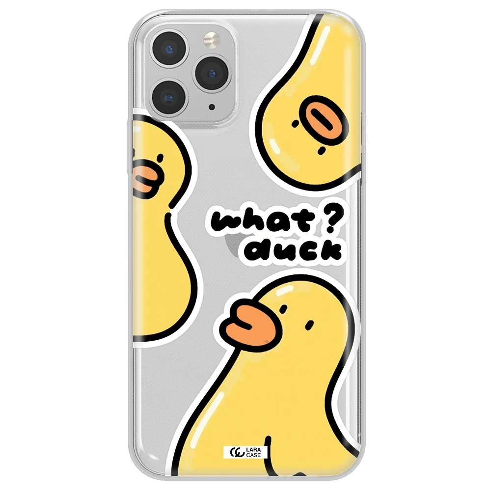 a group of yellow ducks Apple iPhone 11 pro max Clear TPU Case