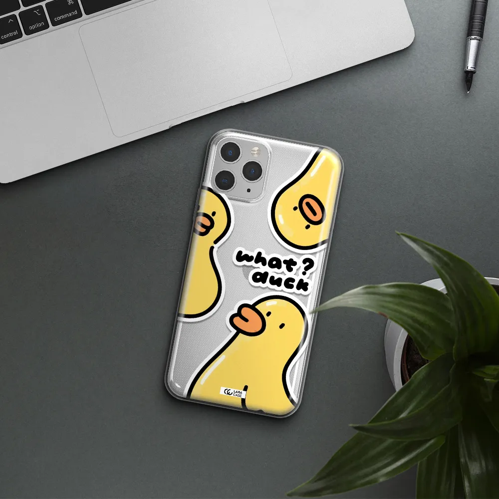 a group of yellow ducks Apple iPhone 11 pro max Clear TPU Case