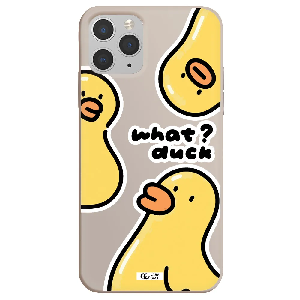a group of yellow ducks Apple iPhone 11 pro max Silicone Stone Case